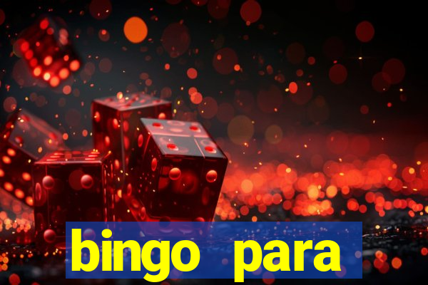 bingo para despedida de solteira para imprimir